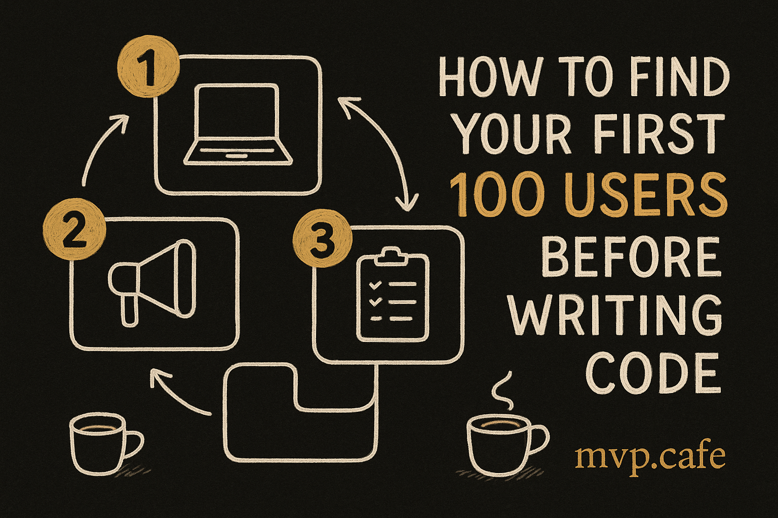 How to Find Your First 100 Users Before Writing Code