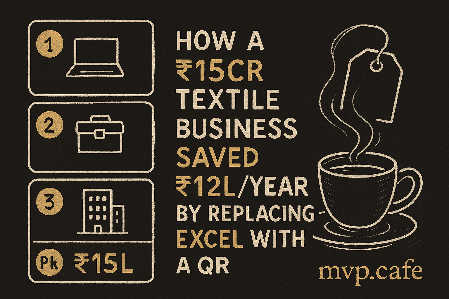 How a ₹15Cr Textile Business Saved ₹12L/Year by Replacing Excel with a QR-Code System