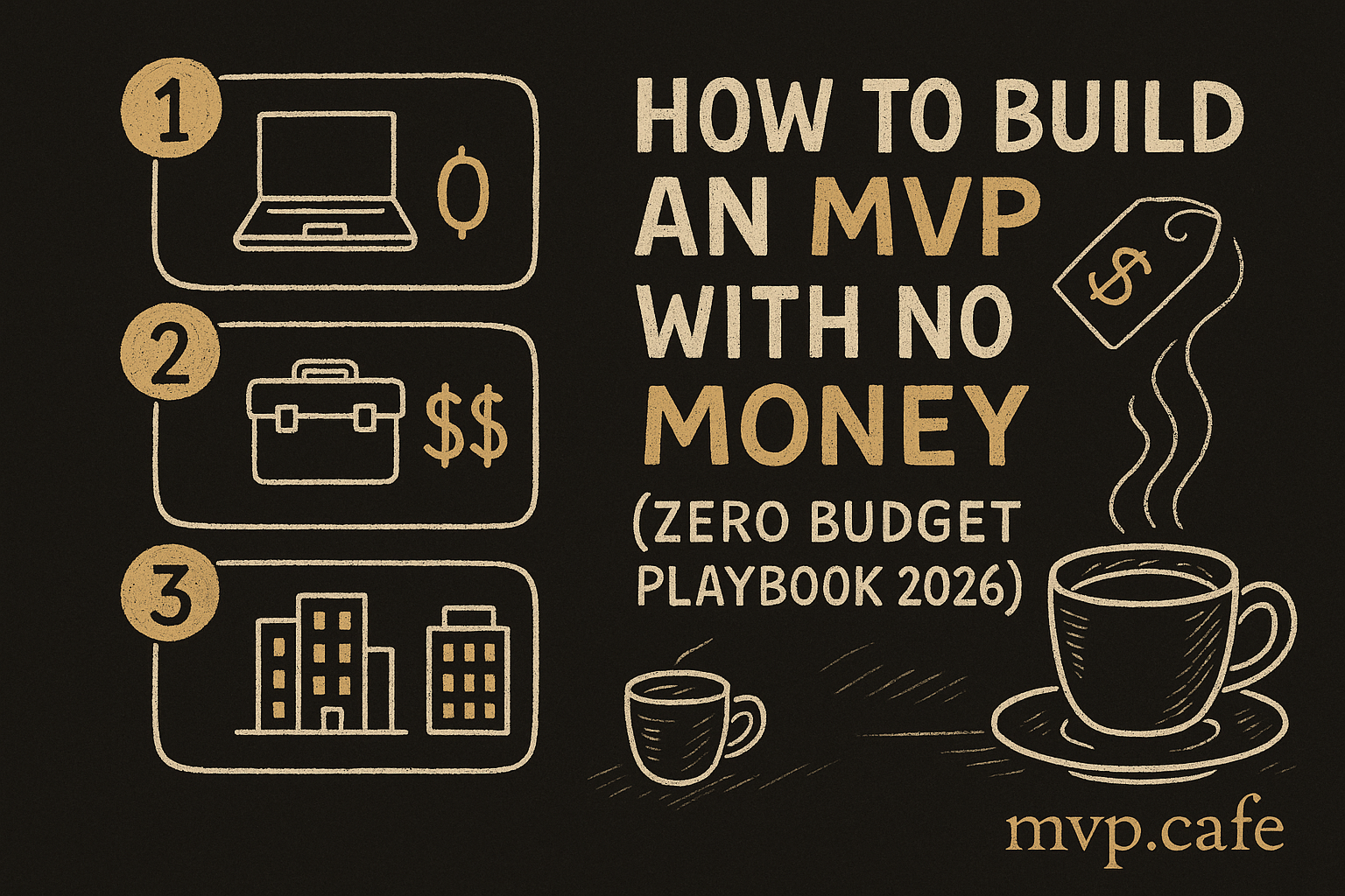 How to Build an MVP With No Money (Zero Budget Playbook 2026)