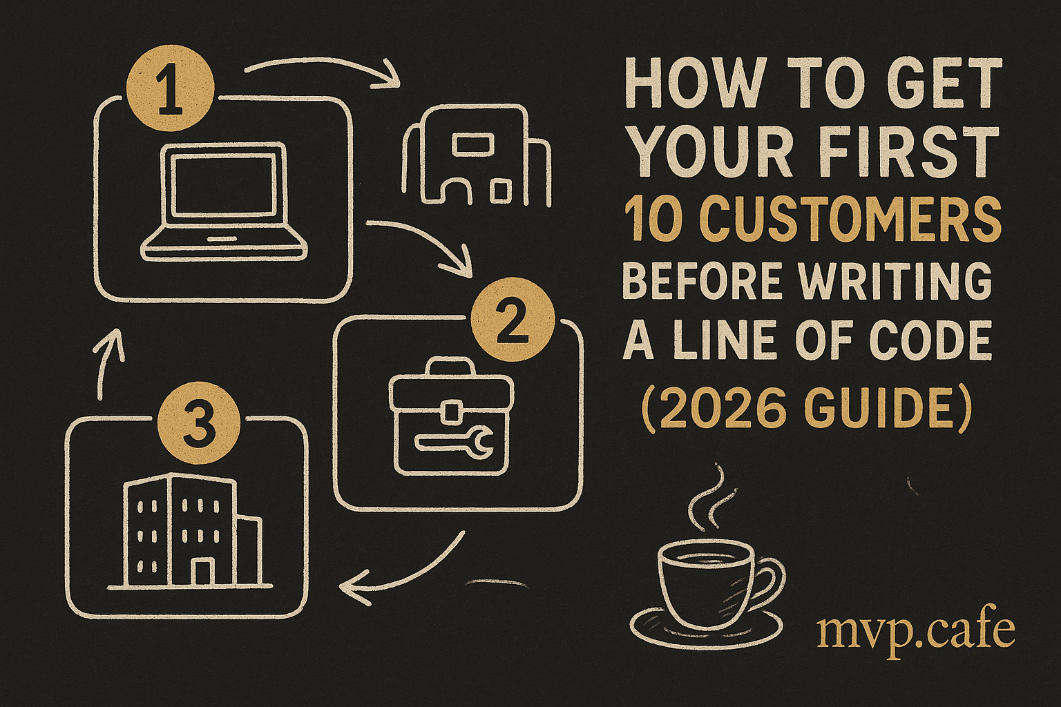 How to Get Your First 10 Customers Before Writing a Line of Code (2026 Guide)