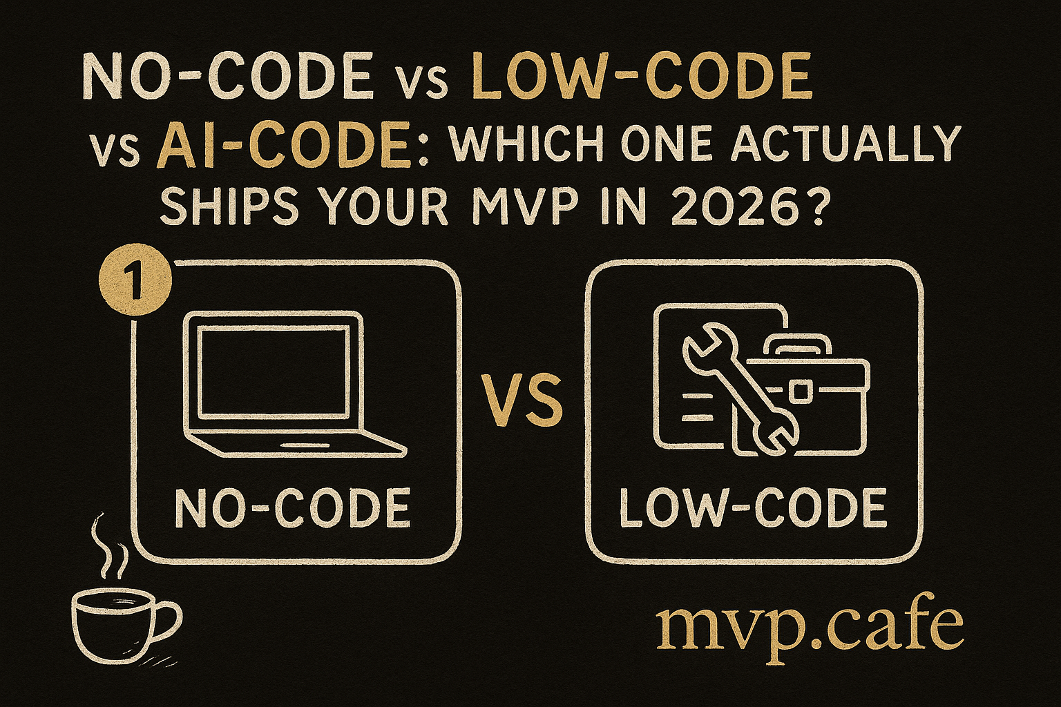 No-Code vs Low-Code vs AI-Code: Which One Actually Ships Your MVP in 2026?