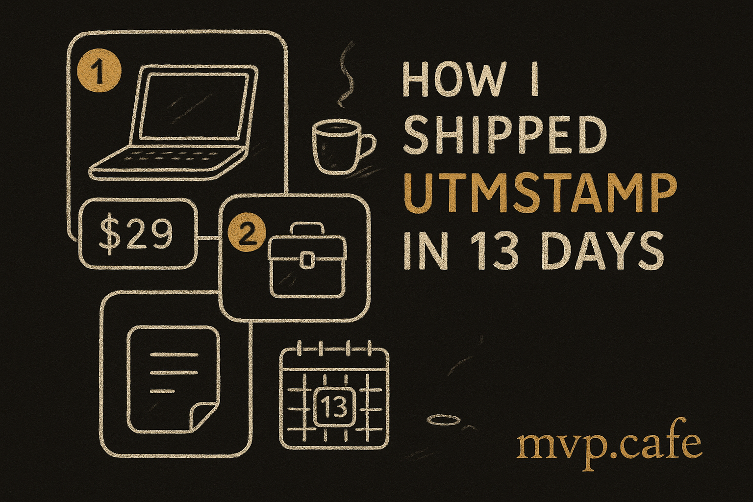 How I Shipped UTMStamp in 13 Days: A Day-by-Day Build Log